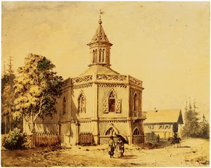 Le pavillon de la ferme laitière dans le parc de Pavlovsk - Iosif Ivanovich Charlemagne