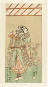 Acteur Ichikawa Yaozo II dans le rôle de Soga no Goro avec piège à renards - Ippitsusai Bunchō