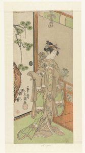 Acteur Onoe Tamizo dans un rôle féminin - Ippitsusai Bunchō