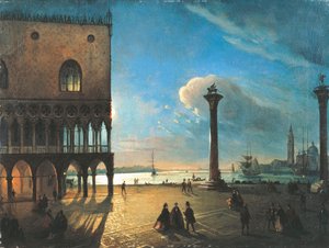 Piazzetta San Marco au clair de lune, Venise