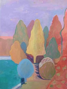 Paysage abstrait et onirique