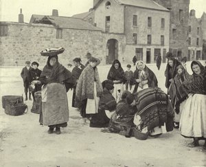 Marché aux poissons, Galway (photo n/b) - Irish Photographer