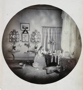 Intérieur de la maison Muckross, vers 1865 - Irish Photographer