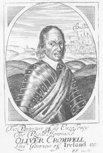 Oliver Cromwell (1599-1658) vers 1650 - Irish School