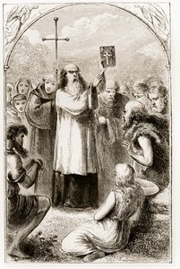 Saint Patrick montrant au peuple d