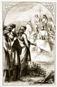 La vision du synode des clercs, de The Trias Thaumaturga, ou Trois Saints Thaumaturges d