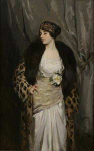 Gladys Wiles en manteau de léopard (Le Manteau de Léopard)