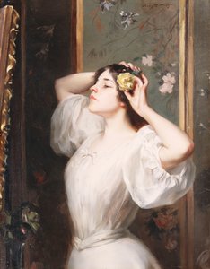 La Rose Jaune, c.1900 - Irving Ramsay Wiles