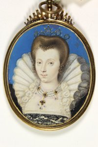 Une dame traditionnellement identifiée comme Elizabeth Bruges, Lady Kennedy - Isaac (attr. to) Oliver