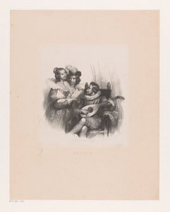 Groupe de musiciens (Musique) - Isaac Cornelis Elink Sterk