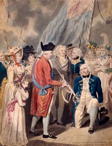 George III présentant une épée à l