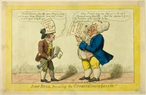 John Bull consulte la Gazette extraordinaire