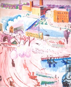 Vue de Stockholm - Isaac Grünewald