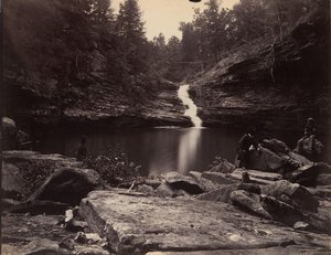 Lula Lake et Upper Falls sur Rock Creek, près de Lookout Mountain, Géorgie, 1864-65