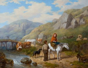 Bavardage au bord du chemin, 1846