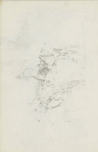 Abklatsch van de krijttekening op blad 8 recto