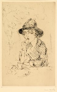 Dame à la table du petit-déjeuner - Isaac Israels