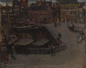 Damrak le soir - Isaac Israels