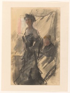 Jeune femme chez la modiste
