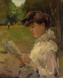 Jeune fille lisant. Vers 1906