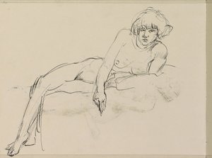 Femme nue allongée - Isaac Israels