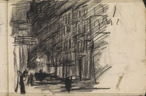 Vue de rue le soir - Isaac Israels