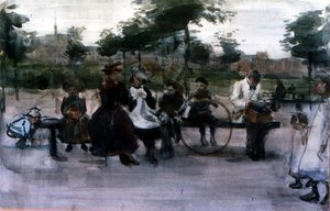 Le banc du parc, Amsterdam - Isaac Israels