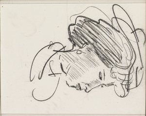 Tête de femme avec chapeau, de profil
