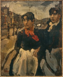 Deux filles au Lijnbaansgracht - Isaac Israels