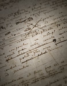 Deux pages de révisions des Principia Mathematica - Isaac Newton