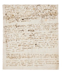 Deux pages de révisions des Principia Mathematica - Isaac Newton