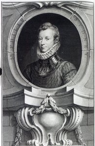Sir Philip Sidney, gravé par Jacobus Houbraken, 1743