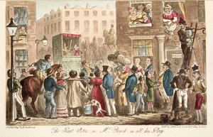 Le grand acteur, ou M. Punch dans toute sa gloire, de The English Spy, pub. 1824