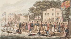 La Promenade à Cowes, de The English Spy - Isaac Robert Cruikshank