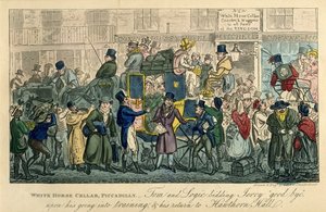 White Horse Cellar, Piccadilly De : 36 scènes de la vie réelle, 1821 - Isaac Robert Cruikshank