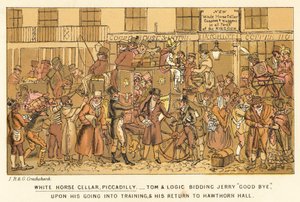 White Horse Cellar, Piccadilly - Isaac, Robert and George Cruikshank