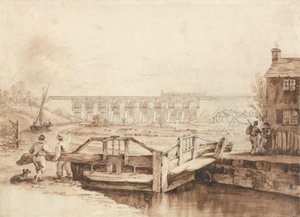 Le viaduc sur le canal de Sankey