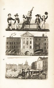Guy Fawkes en effigie, hôpital de Bartholomew et marché de Smithfield
