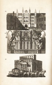 Guildhall de Londres, Gog et Magog et le Mansion House - Isaac Taylor