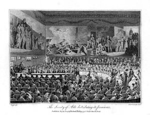 La Société des Arts distribuant ses primes, 1804 - Isaac Taylor