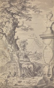 Magazine Town and Country - Frontispice pour 1769 (1er numéro donc pas de numéro de volume) - Isaac Taylor