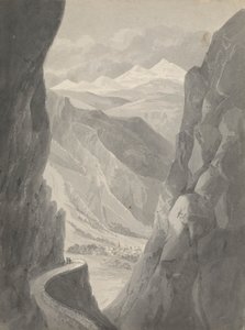 Passage du Gemmi / Descente vers Leukas Bad (Suisse) - Isaac Weld