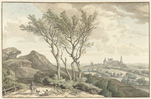 Vue du château de Bentheim - Isaac de Moucheron