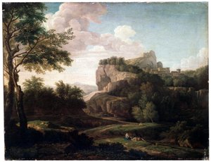Paysage, fin XVIIe ou XVIIIe siècle - Isaac de Moucheron