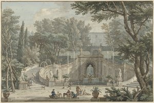 Vue du jardin de la Villa d