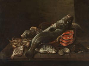 Nature morte avec poissons