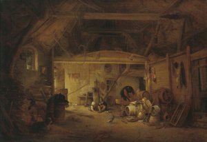 Allemand : Scheuneninterieur Intérieur d
