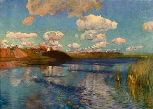 Une journée ensoleillée au bord du lac, 1899-1900 - Isaak Ilyich Levitan