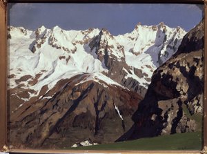 La chaîne montagneuse du Mont Blanc - Isaak Ilyich Levitan