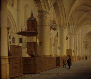 Intérieur de Saint-Bavo à Haarlem